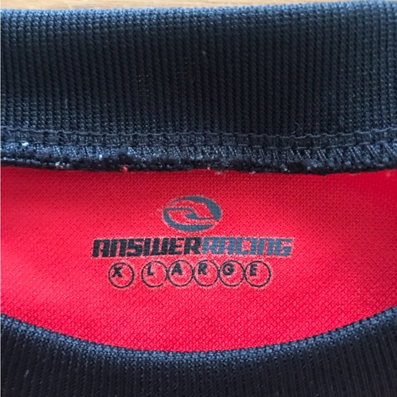 ANSWER RACING MX MOTO JERSEY MENS X-LARGE BLACK RED WHITE - Picture 6 of 11